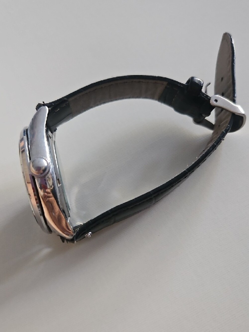 Seiko Automatic Black Leather Strap Men's Watch SRP769J2 In Working Condition - Picture 5 of 8